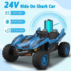รถยนต์เด็กนั่งขับ ANPABO 24V รุ่น Shark 2 ที่นั่ง พร้อมรีโมทคอนโทรล ไฟหน้า LED และมอเตอร์ 4x75W - Product Image 6