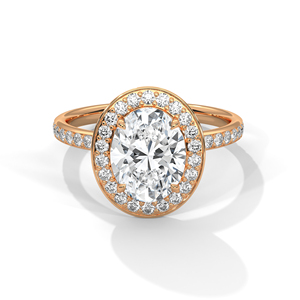 แหวนเพชรทองคำ 14K เพชรเพาะเลี้ยงในห้องปฏิบัติการ แหวนทองคำแท้ 18K สำหรับผู้หญิง สไตล์คลาสสิก รับรองโดย IGI แหวนหมั้น แหวนวันครบรอบ - Product Image 3