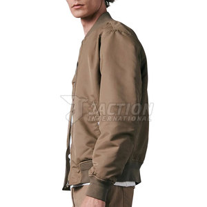 Servicio OEM, Diseño con Logotipo Propio, Chaqueta Bomber para Hombre, Chaqueta Bomber de Alta Calidad y Moda para Hombre - Product Image 4