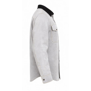 Chemises de travail pour hommes en coton 100% respirant, gaufrées, ignifuges, à manches longues, vêtements de sécurité pour la soudure, uniformes - Product Image 5