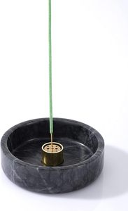 Brûleur d'encens en marbre naturel pour bâtonnets de Palo Santo, porte-bâtonnets d'encens en bois de Palo Santo fait main (noir naturel) - Product Image 4