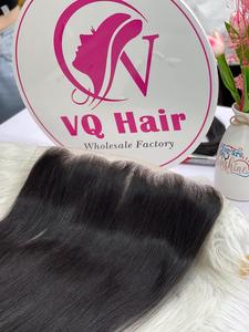 Peluca Frontal de encaje 13x4 hueso recto Color Natural pelo crudo vietnamita estilo de onda larga profunda para mujeres negras - Product Image 4