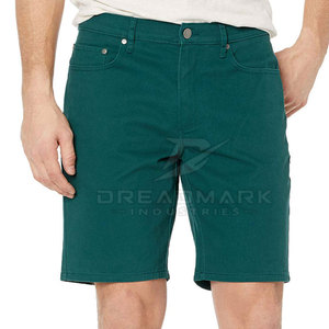 Pantalones Cortos de Mezclilla Casuales para Hombre, Ligeros, Cómodos, Rectos, con Cierre de Cremallera y Botón, 100% Algodón, para Verano - Product Image 3