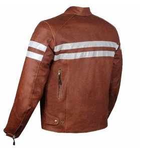 Veste vintage ample pour homme en cuir véritable écologique, réversible, coupe-vent, imperméable, respirante, patchwork coloré - Product Image 2