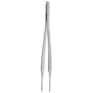 Pince à tissus Adson en acier inoxydable à mâchoires dentelées, instrument chirurgical manuel pour bloc opératoire - Product Image 1