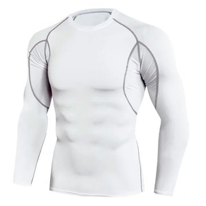 Camiseta de compresión de manga larga para hombre, precio al por mayor, personalizada, de alta calidad - Product Image 1