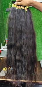 Extensions de cheveux raides vierges Remy authentiques du temple indien Fourniture de cheveux humains bruts non transformés de qualité d'Inde - Product Image 5