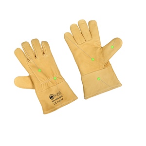Gants de four jaunes imperméables et résistants, parfaits pour la cuisson en plein air, la soudure, la protection contre les impacts, les mécaniciens - Product Image 1