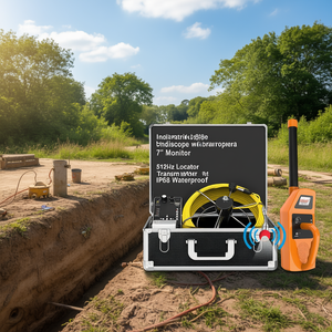 Cámara Endoscópica Industrial para Alcantarillado con Monitor de 7 Pulgadas, Transmisor Localizador de 512Hz, Resistente al Agua IP68 - Product Image 3