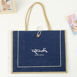 กระเป๋าชายหาดผ้ากระสอบเคลือบคุณภาพสูง ภายในกันน้ำเพื่อปกป้องสิ่งของที่คุณมีไว้ที่ชายหาด - Product Image 3