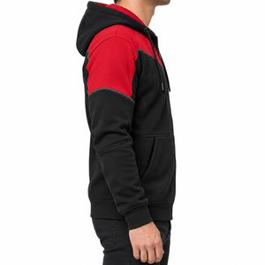 Sweat-shirt à capuche zippé pour homme, tissu en coton et polyester de qualité supérieure, construction respirante, capuche réglable, coupe confortable - Product Image 3