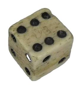 Dés en os de buffle véritable, faits à la main, polis, naturels, écologiques, pièces de jeu d'art populaire par Curio Craft - Product Image 5