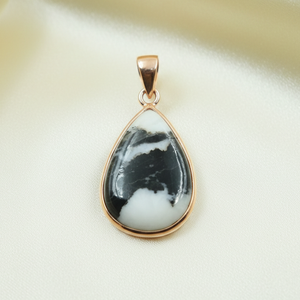 Colgante de Turquesa Natural de Búfalo, Chapado en Oro y Plata, Joyería Artesanal en Forma de Lágrima, Collar con Piedra, Amuleto, Venta al por Mayor, Regalo, Moda Femenina - Product Image 2