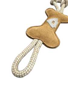 <b>Dog</b> Chew <b>Toy</b> Leather Cotton Rope Handles Durable Eco-Friendly <b>Interactive</b> Halloween Solid Pattern Medium Size Indoor Outdoor Use - Product Image 3