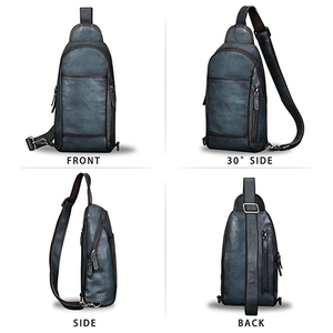 Bolsos de Cuero de Alta Calidad al por Mayor, Bolsos Cruzados de Hombro Personalizados de Cuero Ligero y Moderno para Hombre - Product Image 2