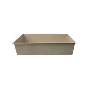 Adornos Rectangulares para Estanques de Jardín de Fibra de Vidrio, Ligeros y de Gran Tamaño, Resistentes a la Intemperie, Hechos a Mano, Modernos, de KNT Creations - Product Image 4