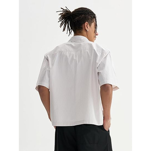 Wholesale Men Plaid Shirt Short Sleeve Casual <b>Check</b> Shirt Lightweight Cotton Button Up OEM Factory Price - Product Image 2