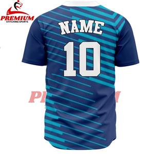 Maillot de baseball personnalisé de haute qualité avec logo, respirant, anti-humidité, grande taille, col en V, manches courtes, unisexe, softball - Product Image 4