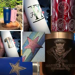 Machine de marquage laser à fibre JPT MOPA 100W avec autofocus, lentille 200x200mm et rotatif D80 - Product Image 2