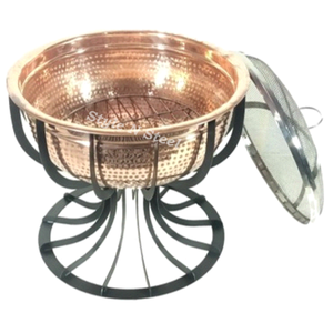 Brasero Moderno de Hierro con Pintura Resistente al Calor, Diseño Independiente, Calentador Exterior para Leña/Carbón - Product Image 1