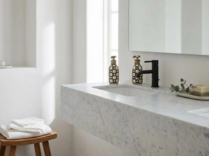 Distributeur de savon en laiton design, élégant et moderne, accessoire de salle de bain parfait pour la maison de luxe, idéal pour le lavabo et le comptoir, pompe à savon liquide. - Product Image 2