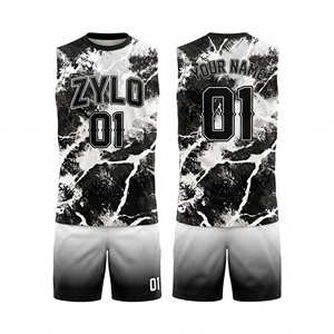 ชุดยูนิฟอร์มทีมฟุตบอลแบบมีธง 7v7 แบบสั่งทำพิเศษ เสื้อเจอร์ซีย์แขนกุดสำหรับเยาวชน ขายส่ง - Product Image 2