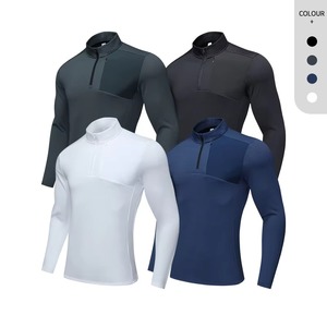 Custom Gym Wear Compression Shirt Manufacturer Performance Fitness T Shirt Moisture Wicking Four Way <b>Stretch</b> Private Label Bulk - Product Image 5