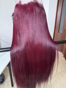 Haute qualité couleur Piano vietnamien cheveux vague vierge cheveux humains pleine dentelle avant perruque droite - Product Image 6