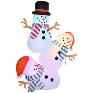 Pupazzo di Neve Gonfiabile Natalizio per Decorazioni Esterne Festive - Product Image 2