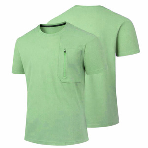 Camiseta Henlly para Hombre, Color Granate Sólido, Manga Corta, Cuello Redondo, 100% Algodón, Corte Holgado, Informal, Lisa, para Serigrafía, Ecológica - Product Image 1