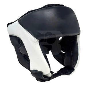 Protector de Cabeza de Cuero Resistente Hecho a Medida para MMA y Kick Boxing - Product Image 1