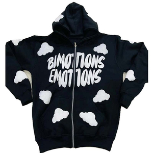 Disponibles en gros : sweats à capuche pour hommes avec impression en relief, légers, confortables, anti-plis, avec des matériaux de qualité supérieure. - Product Image 5