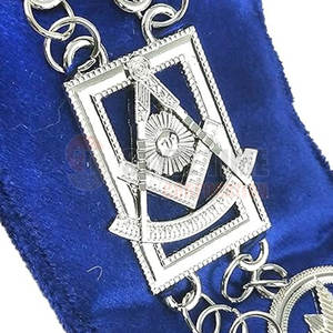 Collier maçonnique de qualité supérieure pour les insignes de loge et les événements, collier maçonnique de haute qualité au design élégant - Product Image 5