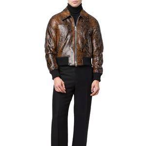 เสื้อแจ็คเก็ตหนังผู้ชายคอตั้ง, สินค้ามาใหม่แฟชั่นสำหรับฤดูใบไม้ผลิและฤดูใบไม้ร่วง - Product Image 2