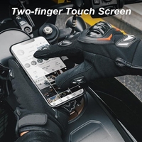 Gants de moto en cuir imperméables pour la protection hivernale, gants de course pour moto, gants de moto en cuir pour la conduite