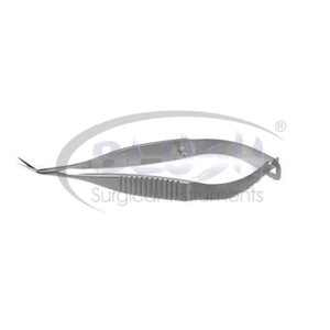 Vannas Scissors Angled Up Ophthalmic Microsurgical Instrument Stainless Steel Eye Surgery Tool High Precision By <b>Blush</b> Surgical - Product Image 1