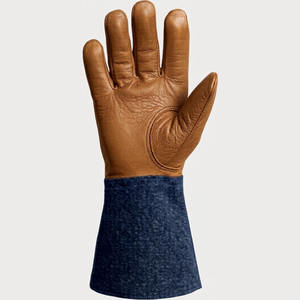 USA Direct Wholesale Grain Goatskin Leather Comfortable Straight Thumb Heavy Duty Truck Driving Warehouse Welding Gloves - Product Image 3