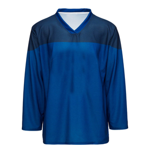 Jersey de Hockey sobre Hielo Ligero con Logotipo Personalizado, 100% Poliéster, Mangas Largas, Cuello en V, Transpirable, de Secado Rápido - Product Image 4