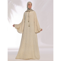Robe Abaya Musulmane Modeste Grande Taille Couleur Unie Décontractée pour Femme – Vente en Gros OEM