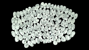 Pierre d'howlite naturelle blanche polie en cabochon, vente en gros, pierres précieuses en vrac pour la fabrication de bijoux - Product Image 5