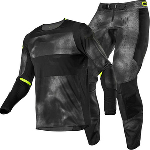 Combinaison de course moto homme manches longues noir et blanc en polyester séchage rapide toutes saisons - Product Image 5