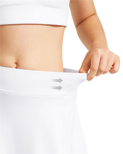 Falda de Tenis Blanca Tipo A para Niñas con Pantalones Cortos Incorporados, Cintura Elástica, Uniforme Escolar Deportivo - Product Image 3