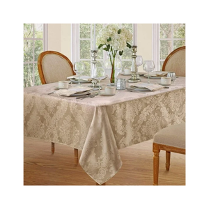 Comfortable Crochet 60x60 Inches GOTS Certified Eco-Friendly Embroidered <b>Tablecloth</b> Excellent for Stylish Outdoor Dining Decor - Product Image 6