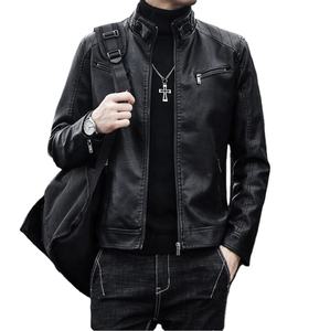 Top fabrication fournisseur automne et hiver nouveaux vêtements en cuir véritable veste de mode décontractée pour hommes - Product Image 3