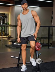 Wholesale Athletic Men’s Tank Top Sleeveless Gym Vest Fitness Workout Shirt Stretch <b>Running</b> <b>Singlet</b> Custom Logo Private Label - Product Image 4