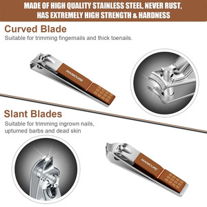 Kit de manucure professionnel en acier inoxydable, ensemble d'outils de soin des ongles portable, kit de soin des ongles de qualité supérieure - Product Image 3