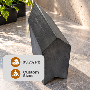 Bloques de Plomo Gris Puro al 99.97% Fabricados en Malasia, 4x4x2 Pulgadas, Mecanizados con Precisión, Protección Contra Radiación, Tamaños Personalizados - Product Image 1