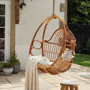 Rattan cane <b>swing</b> chair for balcony & <b>patio</b> modernized outdoor furniture egg hanging chairs - Product Image 4