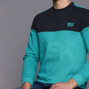 New Arrival Custom Design Men Split Color <b>Plain</b> <b>Sweatshirts</b> Factory Direct Sale Men Split Color <b>Plain</b> <b>Sweatshirts</b> In Wholesale - Product Image 4