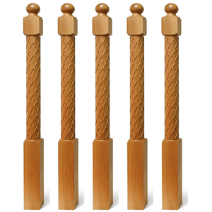 Poste de Escalera Moderno de Madera Maciza de Roble Blanco, Fácil Instalación, Origen Vietnamita, Piezas para Escaleras de Hotel y Villa - Product Image 2